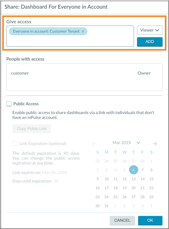 Give access